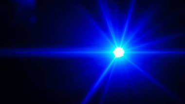 Gerçekçi Len parlama ışık efekti siyah arka plan üzerinde. Optik