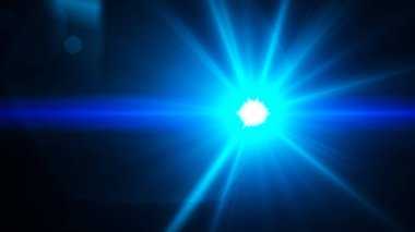 Gerçekçi Len parlama ışık efekti siyah arka plan üzerinde. Optik