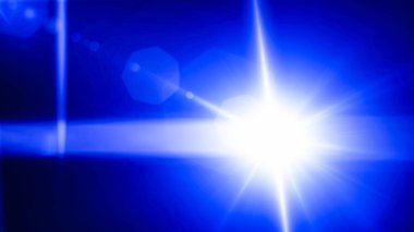 Gerçekçi Len parlama ışık efekti siyah arka plan üzerinde. Optik