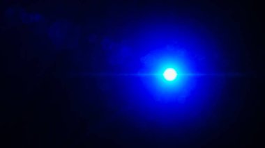 Gerçekçi Len parlama ışık efekti siyah arka plan üzerinde. Optik