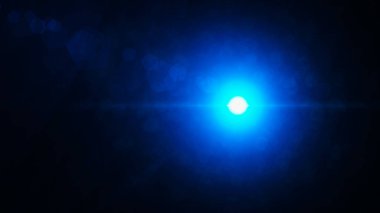 Gerçekçi Len parlama ışık efekti siyah arka plan üzerinde. Optik