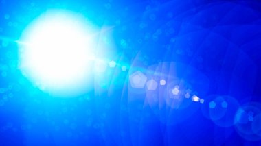 Gerçekçi Len parlama ışık efekti siyah arka plan üzerinde. Optik