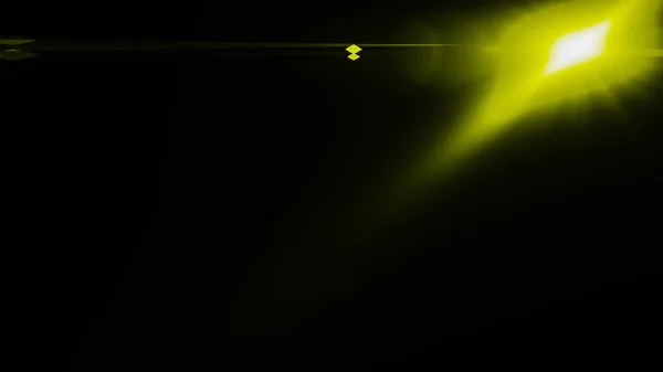 Effetto luce bagliore realistico Len bagliore su sfondo nero. Ottica — Foto Stock