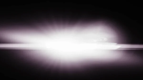 Realistische len flare Glow lichteffect op zwarte achtergrond. Optic — Stockfoto