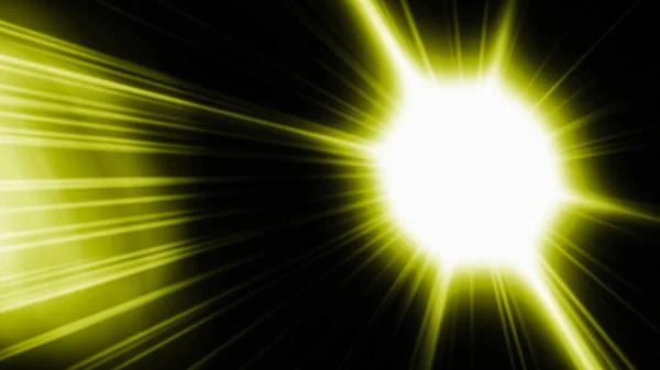 Effetto luce bagliore realistico Len bagliore su sfondo nero. Ottica — Foto Stock