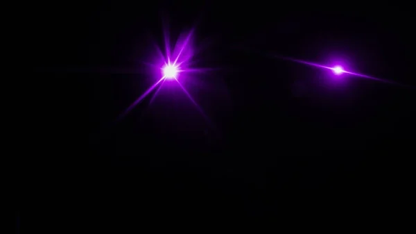 검은 색 배경에 현실적인 렌 플레어 빛 효과. 광학 — 스톡 사진