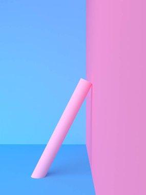 Minimalist soyut arka plan, ilkel geometrik şekiller, p