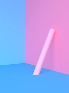 Minimalist soyut arka plan, ilkel geometrik şekiller, p