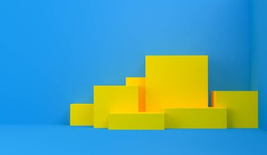 Minimalist soyut arka plan, ilkel geometrik şekiller, t