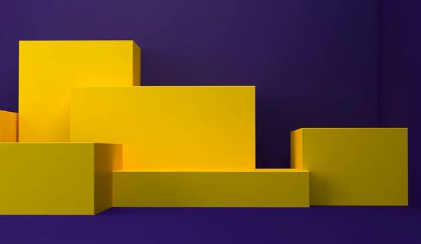 Forma geométrica Fundo abstrato minimalista, renderização 3D — Fotografia de Stock