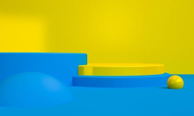 Minimalist soyut arka plan, ilkel geometrik şekiller, p