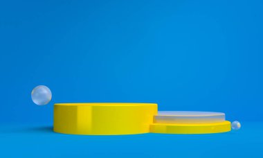 Minimalist soyut arka plan, ilkel geometrik şekiller, p