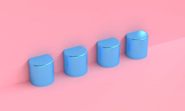 Minimalist soyut arka plan, ilkel geometrik şekiller,.