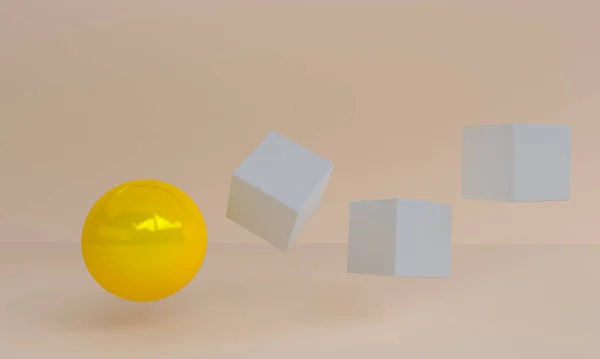 Diseño Estilo Minimalista Presentación Maqueta Podio Escena Fondo Abstracto Renderizado — Foto de Stock