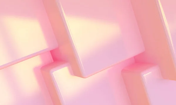 Pink Box Minimalistisch Design Scene Podium Mock Presentatie Maken Abstracte — Stockfoto