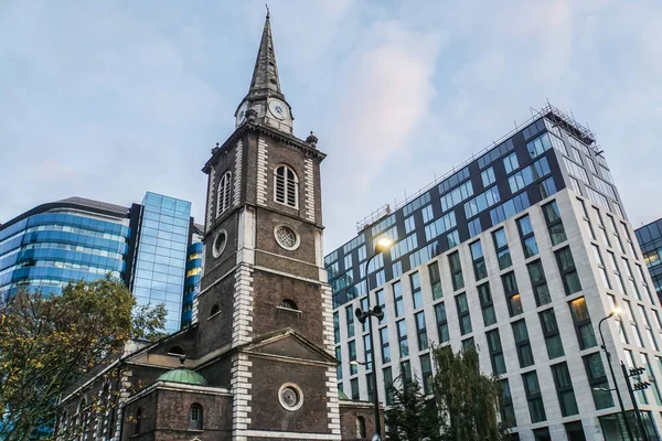 London November 2017 Uhr Der Kirche Botolph Aldgate — Stockfoto