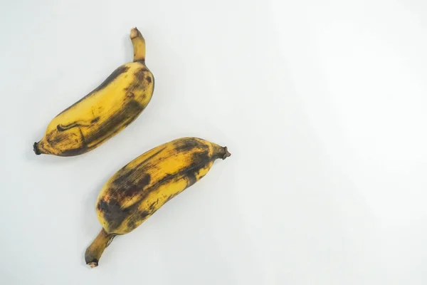 Plátanos Aislados Magullados Maduros Para Comer — Foto de Stock