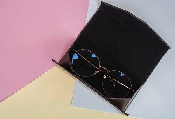 Gafas Vista Protección Corte Ligero Azul Para Mujer Caja Sobre — Foto de Stock