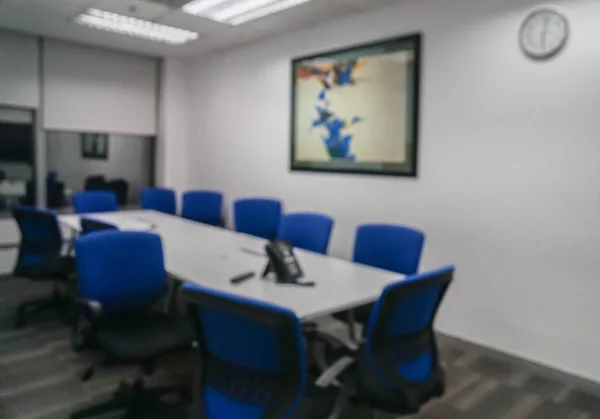 Blurry Grain Meeting Room Interior Conference Phone Office — Stock Photo, Image