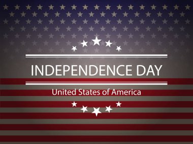Amerika Birleşik Devletleri. 4 Temmuz. Bağımsızlık günü. Vektör 10.