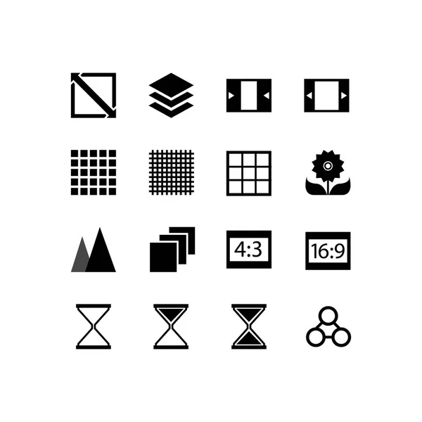 Einfache Reihe Von Vektorzeilensymbolen Für Die Geschäftsführung Enthält Symbole Wie — Stockvektor