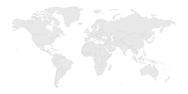 Ilustración mapa vectorial del mundo. EPS10 — Vector de stock