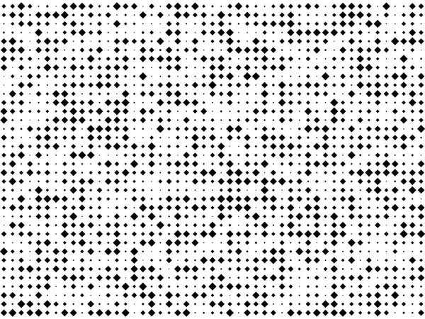小さくて大きい菱形を持つ抽象的な幾何学的パターン。ウェブバナー、ポスター、カード、壁紙、背景、パネル黒と白の色ベクトルイラストのためのデザイン要素 — ストックベクタ