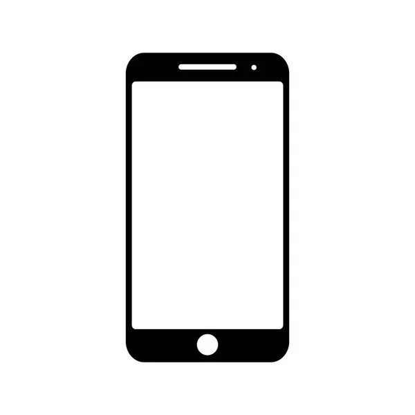 Smartphone-Symbolvektor, mobile Illustration. isoliert auf weißem Hintergrund — Stockvektor