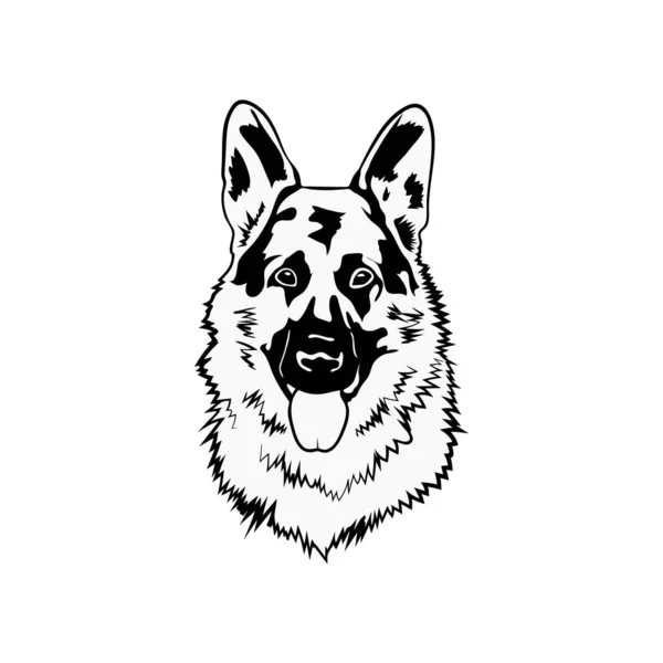 Duitse herder Svg Dog — Stockvector