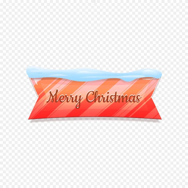 Mutlu Noeller. Vektör Festival afiş beyaz arka plan üzerinde izole. Renkli afiş ile kar üstünde tepe. Şerit satırları renkli işaretiyle.