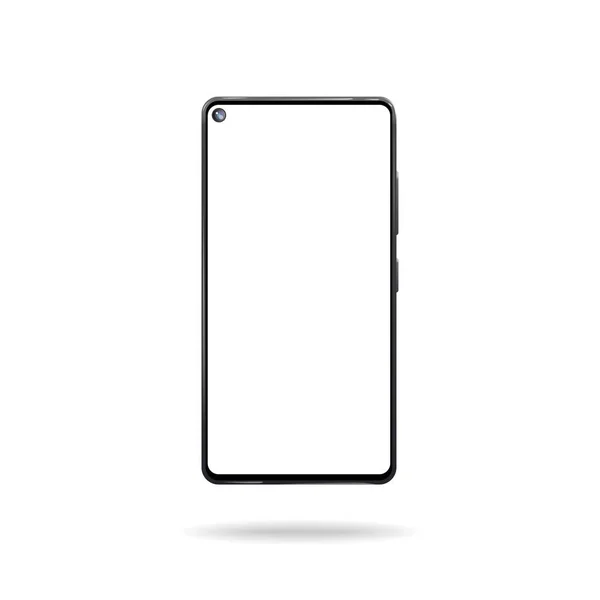 Yuvarlak kesme görüntüsündeki ile smartphone modeli.