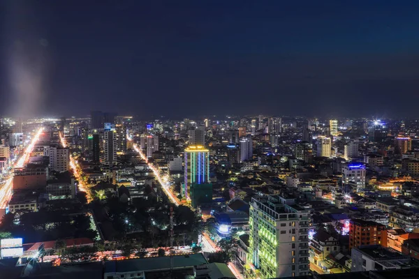 Gece yarısı Phnom Penh Genel Görünümü