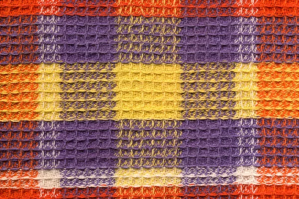 Хлопковая Ткань Цветовым Узором Текстильный Фон — стоковое фото