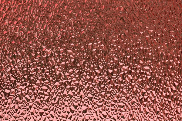 赤いリブ付きガラス表面。抽象的な背景. ストックフォト