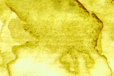 Sanatsal soyut sarı çizim. Arkaplan suluboya yeli