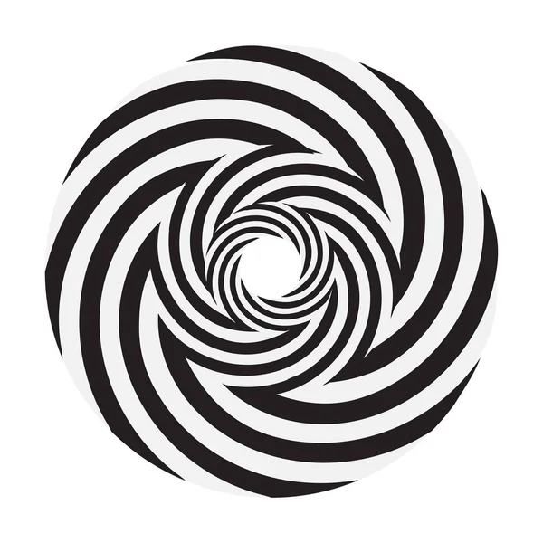 Cirkulär spiral illusion — Stock vektor