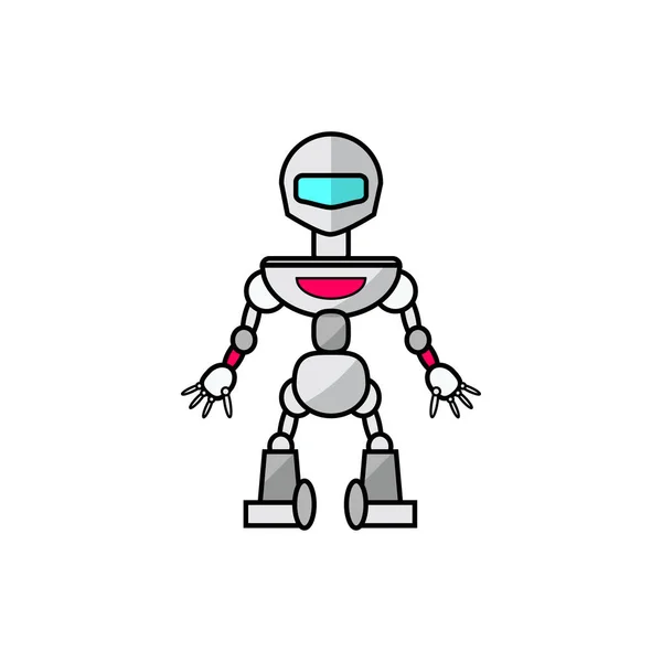 Vänliga tecknade robot — Stock vektor