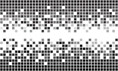 Soluk gri tonlama piksel kenarlıkları