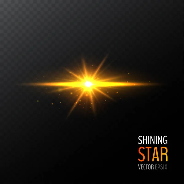 Shining bright abstract star — Stock Vector