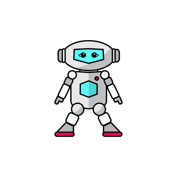 Freundlicher Cartoon-Roboter — Stockvektor