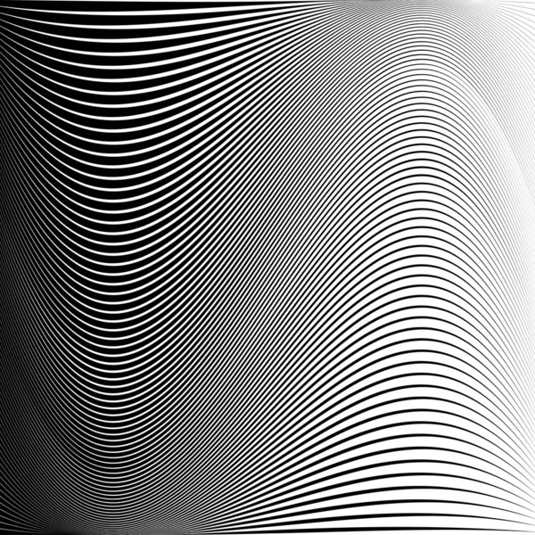 Rayures courbes noires — Image vectorielle