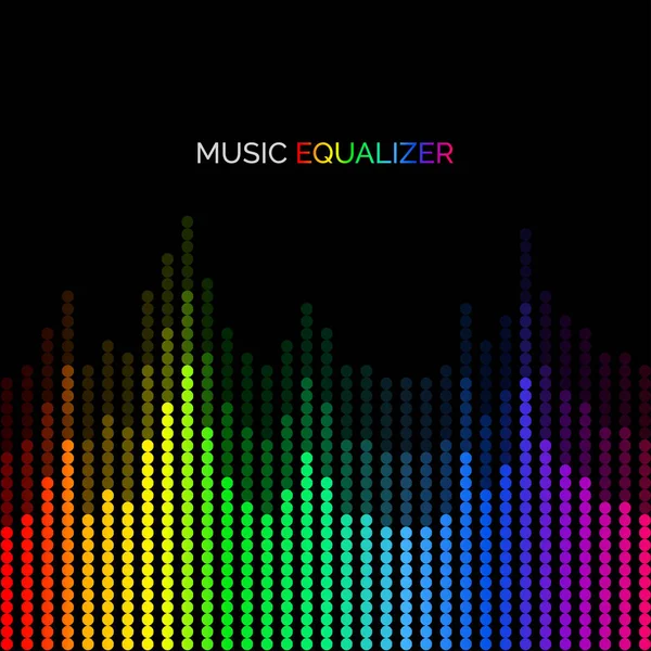 Equalizer aláfestő zene — Stock Vector