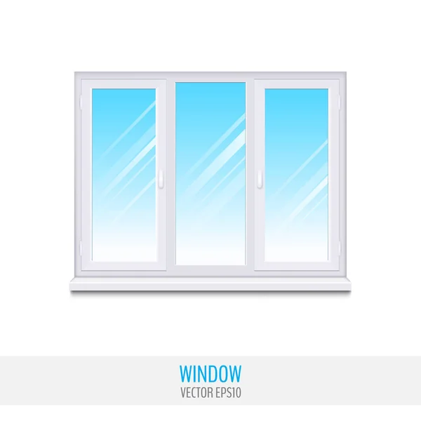 Glasfenster mit Schweller — Stockvektor