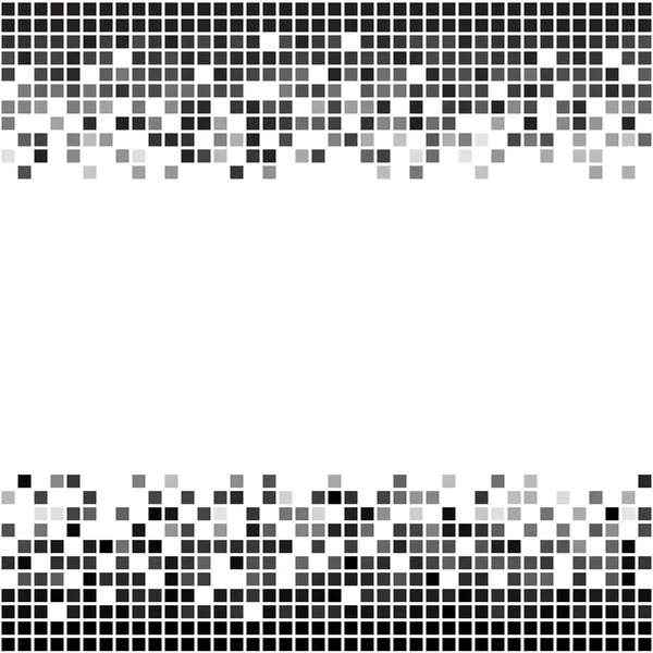 Desvanecimento borda pixel escala de cinza — Vetor de Stock