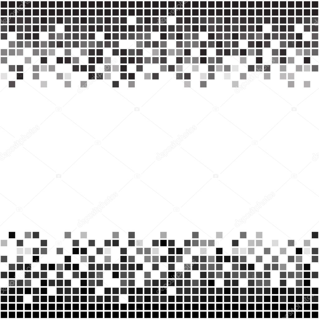 Fading greyscale pixel border 