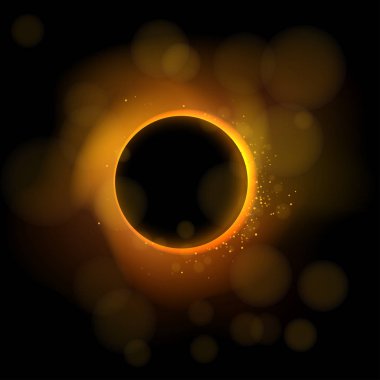 toplam tutulma illüstrasyonu