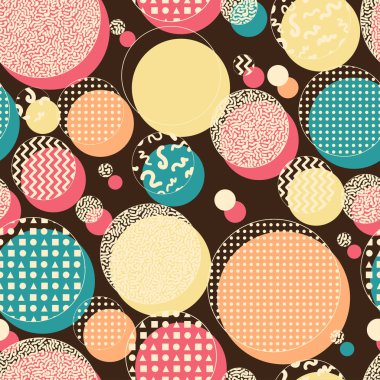 80s tarzı geometrik desen