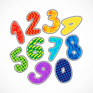 Parlak ve renkli figürler