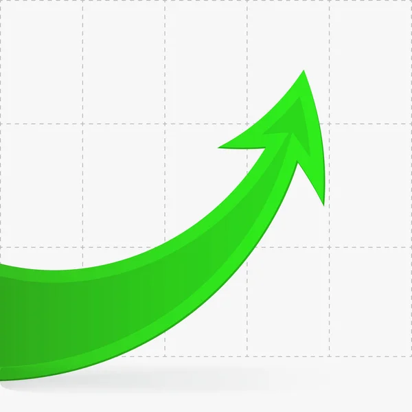 Flecha para cima isolada —  Vetores de Stock