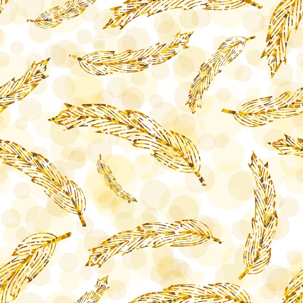 Tüyleri ile dikişsiz hippi desen